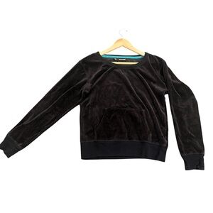 Joe Boxer Black Velour Sweatshirt